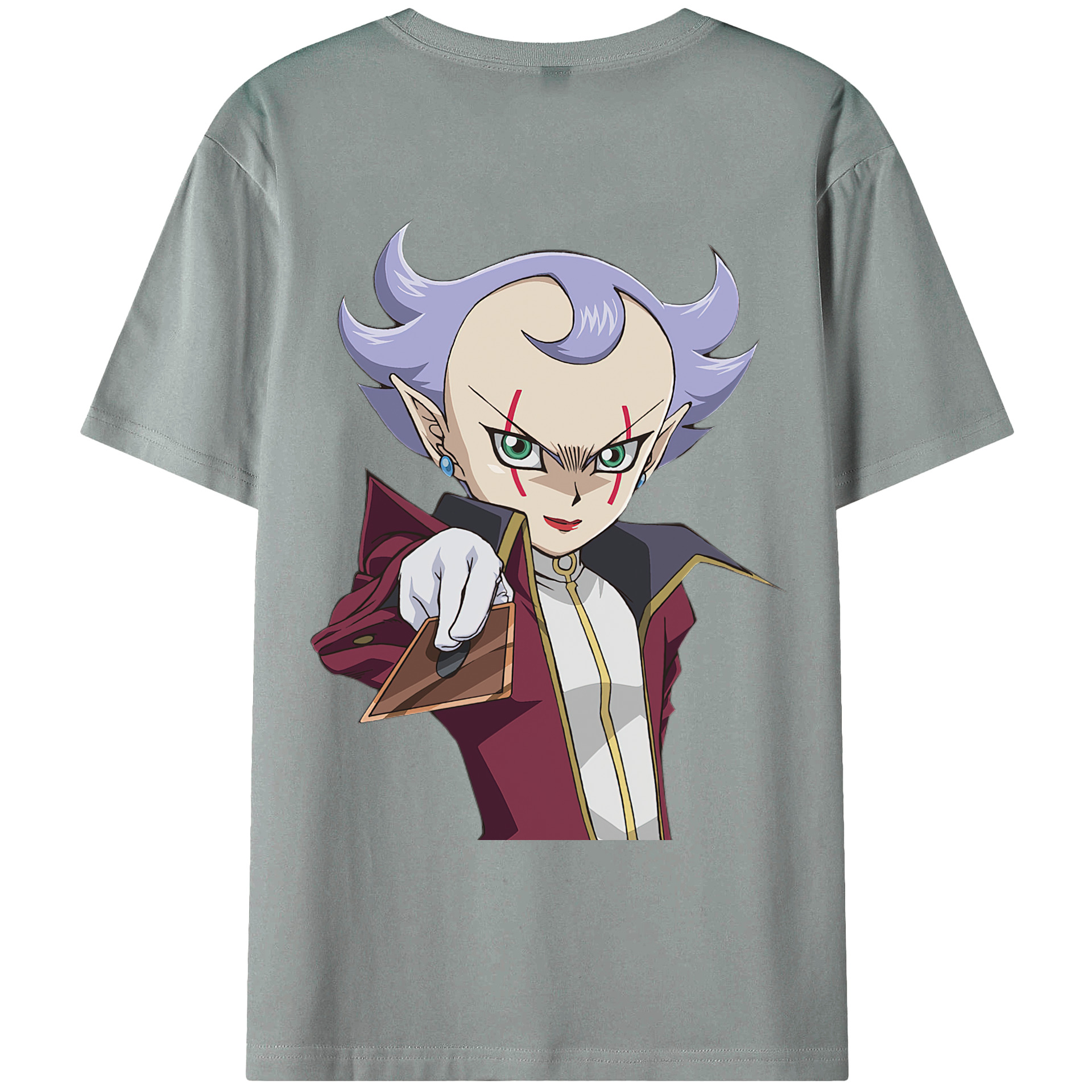 （画像用） 遊☆戯☆王 Yu-Gi-Oh! 綿100％ メンズ半袖Tシャツ（バックプリント） 通気性